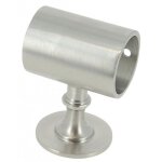 Support en laiton pour corde de rampe - �30 mm - largeur 60 mm - laiton nickel� cadap
