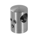 Support de liaison transversal - pour barre 12 mm - tube 40 x 40 mm - inox 316 - bross design production ...