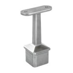 Support main courante carre 40 x 40 mm - inox 316 - fixe pour profil plat - droit - bross design production ...