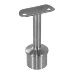 Support de main - courante - pour poteau rond - inox 304 bross - fixe - bross gr320 - droit design ...
