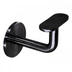 Support mural inox 316 noir main courante plate ? fixation invisible design production