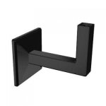 Support mural de main courante - carr - 40x40 mm - noir anthracite - m8 design production