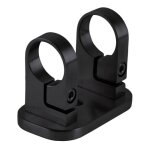 Support mural pour poteau garde - corps rond diam�tre 42, 4 mm - hauteur 120mm - inox 316 - noir - 54 ...