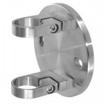 Support mural pour poteau garde - corps rond diam�tre 42, 4 mm - hauteur 150mm - inox 316 - noir - 51 ...
