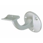 Support de rampe - aluminium - platine concave - dport 65 mm - argent hermeta