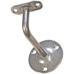 Support de rampe coud sur platine ronde  visser - inox massard