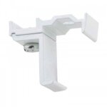 Support simple de tringle à rideau - aluminium - duralac - blanc boulet Support simple de tringle à rideau - aluminium - duralac - blanc boulet