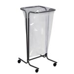 Support tubulaire - tubag - sacs de 110l - acier poudré - gris rossignol Support tubulaire - tubag - sacs de 110l - acier poudré - gris rossignol