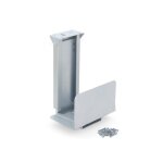 Support pour unit centrale cpu - acier finition aluminium peint emuca