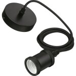Suspension dcorative  quiper - e27 - noire - cord philips