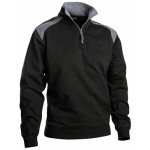 Sweat bicolore - col camionneur  zip - taille s - coton 3353 blaklader