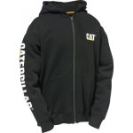 Sweat de travail molletonn� � capuche avec logo banni�re - noir - taille l caterpillar
