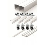 Système porte coulissante esprit p300 - 19 - vantail 80 kg - argent seed Système porte coulissante esprit p300 - 19 - vantail 80 kg - argent seed