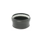 Tampon mail noir pour conduit pellets - joint viton - diamtre 100 mm ten