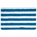 Tapis de bain - mmoire de forme - 50x80cm - deauville - bleu spirella