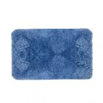 Tapis de bain - microfibre - antidérapant - highland - 55x65cm - bleu ciel spirella Tapis de bain - microfibre - antidérapant - highland - 55x65cm - bleu ciel spirella