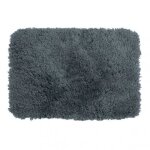 Tapis de bain - microfibre - antidérapant - highland - 55x65cm - gris granit spirella Tapis de bain - microfibre - antidérapant - highland - 55x65cm - gris granit spirella