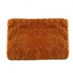 Tapis de bain - microfibre - antidrapant - highland - 80x150cm - orange spirella