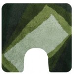 Tapis de wc - acrylique - antidérapant - kali - 55x55cm - vert spirella Tapis de wc - acrylique - antidérapant - kali - 55x55cm - vert spirella