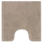 Tapis de wc - coton - antidrapant - monterey - 55x55cm - taupe spirella