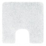 Tapis de wc - microfibre - antidrapant - highland - 55x55cm - blanc spirella