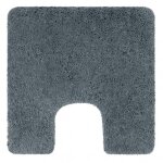 Tapis de wc - microfibre - antidrapant - highland - 55x55cm - gris spirella