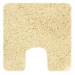 Tapis de wc - microfibre - antidrapant - highland - 55x55cm - jaune clair spirella