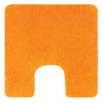 Tapis de wc - microfibre - antidrapant - highland - 55x55cm - orange spirella