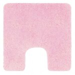 Tapis de wc - microfibre - antidrapant - highland - 55x55cm - rose clair spirella