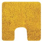 Tapis de wc - microfibre - antidrapant - highland - 55x55cm - safran spirella