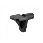 Taquet d'tagre en plastique noir querre  enfoncer - diamtre 5 mm interges