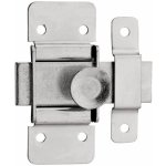 Targette à pêne plat - acier zingué - bouton rond - 70x30 mm fth thirard Targette à pêne plat - acier zingué - bouton rond - 70x30 mm fth thirard