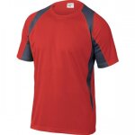 Tee - shirt manches courtes rouge / gris - taille l - bali delta plus