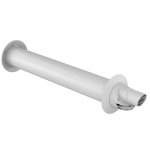 Terminal ventouse horizontal pp / pvc rolux condensation gaz et fioul - diam 60 / 100 mm ubbink