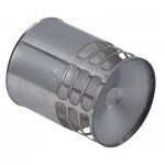 Terminal de protection inox mâle - diamètre 80 mm ten Terminal de protection inox mâle - diamètre 80 mm ten