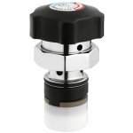 Tte interchangeable pour mitigeur - bouton noir - presto alpa et 3500 presto