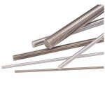 Tige filete en acier zingu blanc 4. 6 - diamtre 8 mm - longueur 2 m france tiges