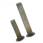 Tige sur rondelle avec carr� de 7 en inox pour poign�e de portail - 50 mm tirard
