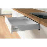 Tiroir en kit innotech atira argent - hauteur 70 mm - longueur 520 mm hettich