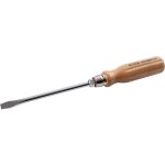 Tournevis fente  manche bois et lame ronde - pour mcanicien - 5, 5x100 mm sam outillage