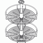 Tourniquet 360 pour meuble d'angle inoxa