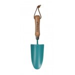Transplantoir en acier - manche bois - bleu - colours spear and jackson