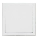Trappe de visite - métal laqué blanc - ouverture par pousser lacher - 200 mm x 200 mm bricozor Trappe de visite - métal laqué blanc - ouverture par pousser lacher - 200 mm x 200 mm bricozor