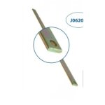 Tringle de crémone - longueur 1300 mm - dimensions 16 x 4 mm - zingué blanc torbel Tringle de crémone - longueur 1300 mm - dimensions 16 x 4 mm - zingué blanc torbel