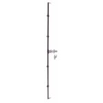 Tringle espagnolette ronde en acier noir - longueur 1500 mm jardinier massard