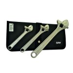 Trousse de 3 clés à molette chromées sam outillage Trousse de 3 clés à molette chromées sam outillage