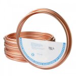 Tube cuivre recuit 12x14 - couronne de 50 m�tres kme