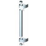 Tube pour poign�e de porte battante - alu argent - 40 x 3000 mm - 1711 bilcocq