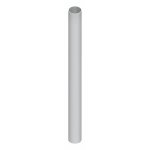 Tube pour poign�e de porte battante - inox - 40 x 3000 mm - 7607 la crois�e ds