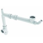 Tubulure universelle de raccordement  connectic  - 1 bac avec siphon - valentin